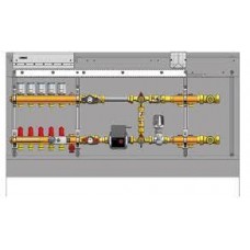 Шкаф управления с установленными термоприводами 3F53303 (230 В, 50 Гц), для систем напольного отопления, дополнительно подключение двух нерегулируемых контуров (радиаторов), подключение справа, 3 отвода.